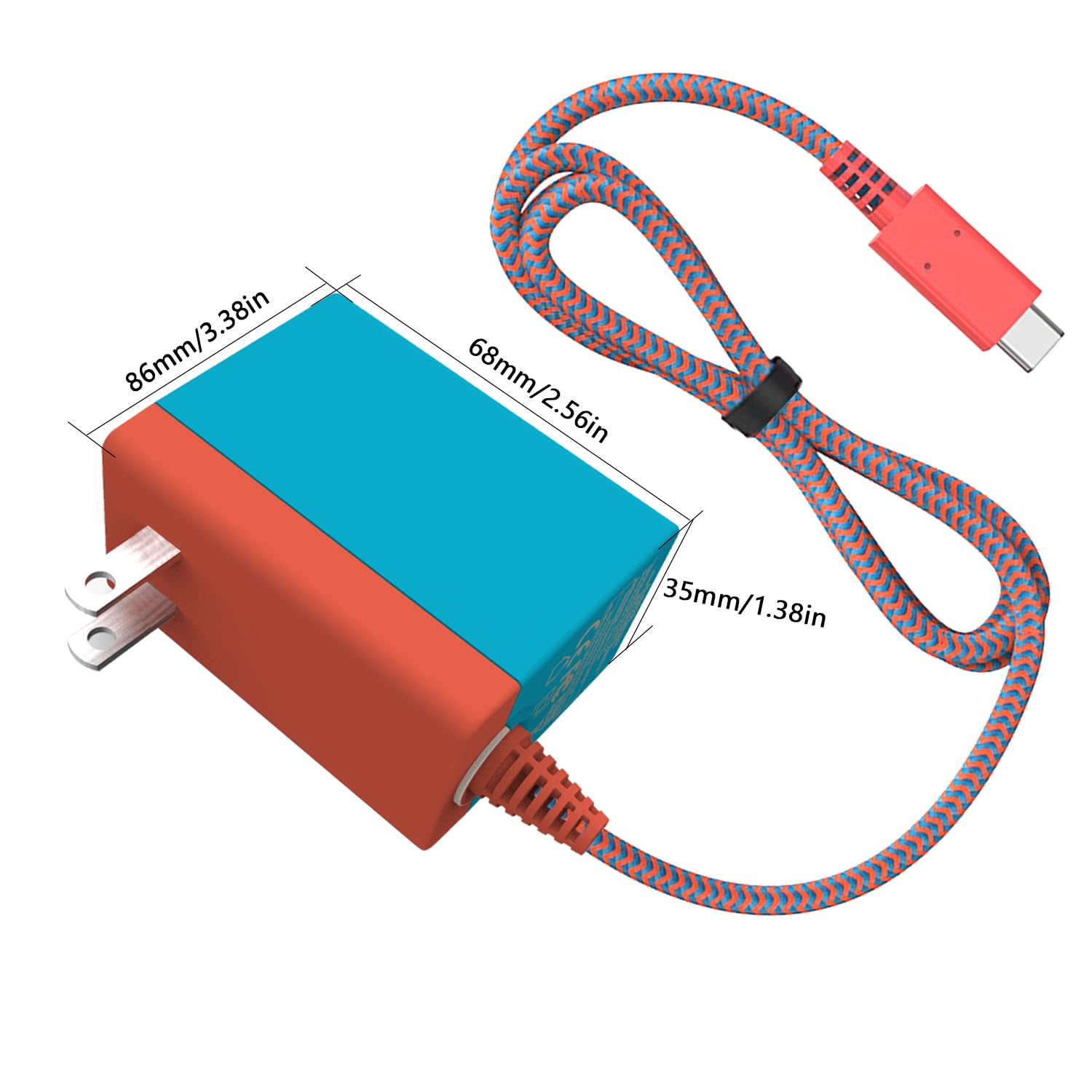 Amazon.com: 2 個Nintendo 任天堂Switch 充電器,5V/1.5A 和15V/2.6A